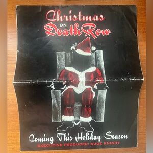 Vintage 1995 Deathrow records Christmas sticker.